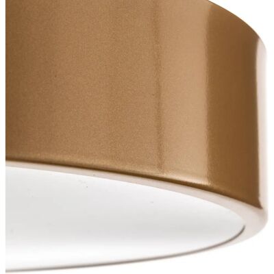 TEMAR LIGHTING Złota lampa sufitowa - Okrągła, E27, IP54 TEMAR LIGHTING Złota lampa sufitowa - Okrągła, E27, IP54