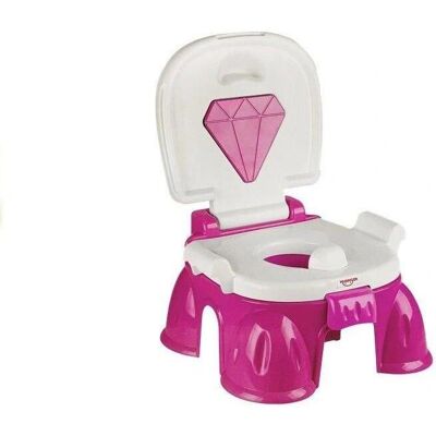 Lean Toys Potje voor kinderen - roze 20x34x21cm - multifunctioneel Lean Toys Potje voor kinderen - roze 20x34x21cm - multifunctioneel