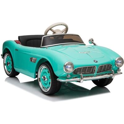 LEAN TOYS - BMW Retro SX1938 - Verde - Electric toy car LEAN TOYS - BMW Retro SX1938 - Verde - Electric toy car