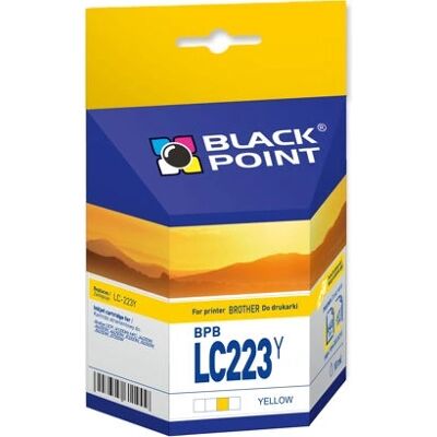 Cartouche d'encre jaune Black Point BPBLC223Y - Pour imprimantes Brother - Publicité Cartouche d'encre jaune Black Point BPBLC223Y - Pour imprimantes Brother - Publicité