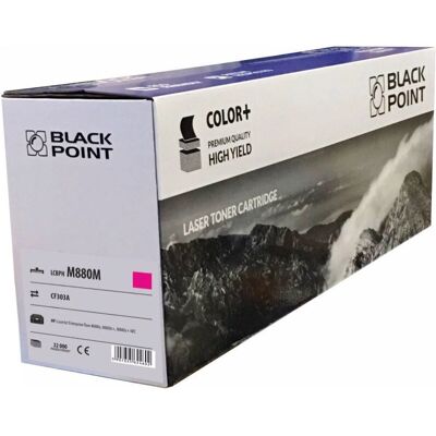 Cartouche de toner Magenta Black Point LCBPHM880M - toner cartridge - Publicité Cartouche de toner Magenta Black Point LCBPHM880M - toner cartridge - Publicité