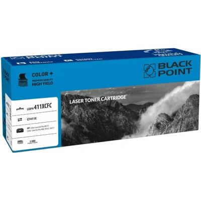 Toner Cyan Black Point LCBPH411XCFC - 5000 Pages - Compatible HP M452 M377 M477 - Publicité Toner Cyan Black Point LCBPH411XCFC - 5000 Pages - Compatible HP M452 M377 M477 - Publicité