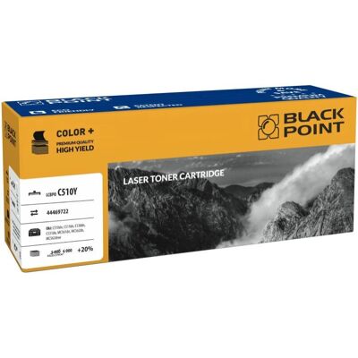 Cartouche de toner jaune Black Point LCBPOC510Y - Pour Oki C510DN - Publicité Cartouche de toner jaune Black Point LCBPOC510Y - Pour Oki C510DN - Publicité