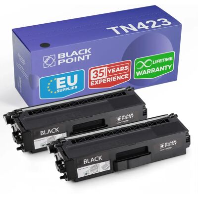 Toner Noir Brother TN-423BK - Pack de 2 - Grande capacité - Publicité Toner Noir Brother TN-423BK - Pack de 2 - Grande capacité - Publicité