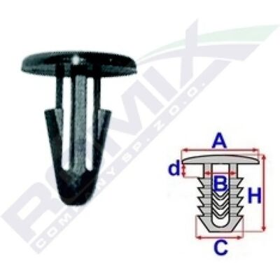 ROMIX ROM B22095 Ensemble de Clips de Montage ROMIX ROM B22095 Ensemble de Clips de Montage