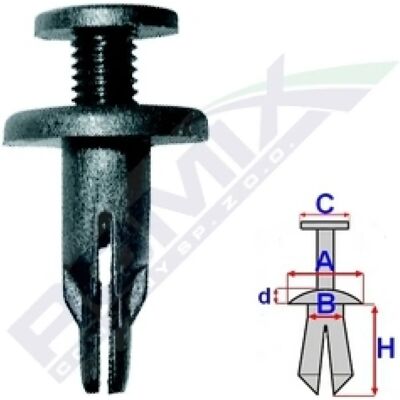 ROMIX ROM B17057 Proteção/Clipes/Fixações - 10 peças ROMIX ROM B17057 Proteção/Clipes/Fixações - 10 peças