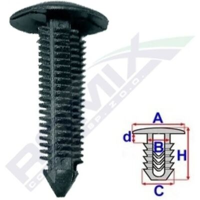 ROMIX ROM B22042 - Fixadores e Clips ROMIX ROM B22042 - Fixadores e Clips