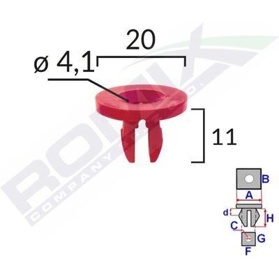 ROM A82020 Protezione e Clip - 10 pezzi ROM A82020 Protezione e Clip - 10 pezzi