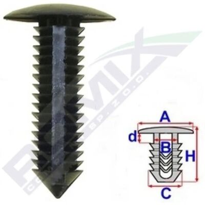 ROMIX ROM C60374 Clips de fixação - Clips de fixação ROMIX ROM C60374 Clips de fixação - Clips de fixação