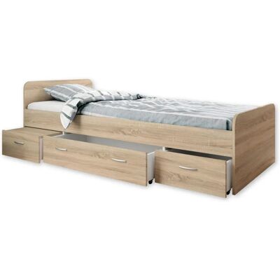 Sconto Boro Holz-Einzelbett - 95x66x204 cm Sconto Boro Holz-Einzelbett - 95x66x204 cm