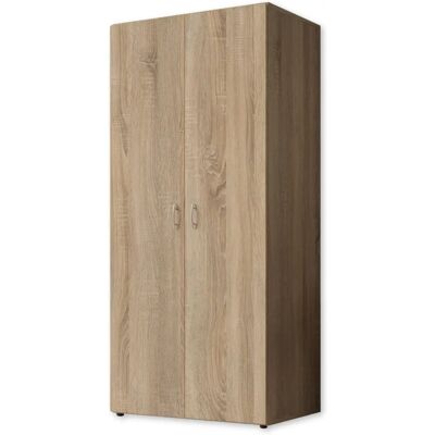 BASE Sonoma Eiche 80cm Kleiderschrank - Türen & Regale BASE Sonoma Eiche 80cm Kleiderschrank - Türen & Regale