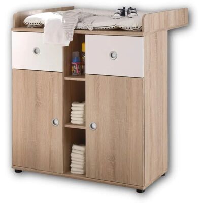 Höffner Eiche Weiß Wickelkommode - Baby Möbel Höffner Eiche Weiß Wickelkommode - Baby Möbel
