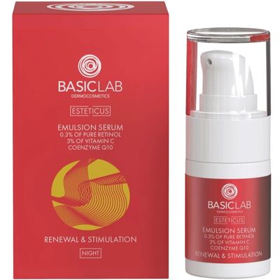 BasicLab Dermocosmetics Esteticus - Nachtserum mit Retinol BasicLab Dermocosmetics Esteticus - Nachtserum mit Retinol
