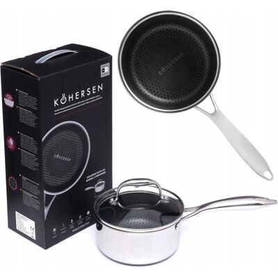 Kohersen Modelo 71102 Acero Inoxidable Plateado 16cm Cazuela - Cocina Kohersen Modelo 71102 Acero Inoxidable Plateado 16cm Cazuela - Cocina