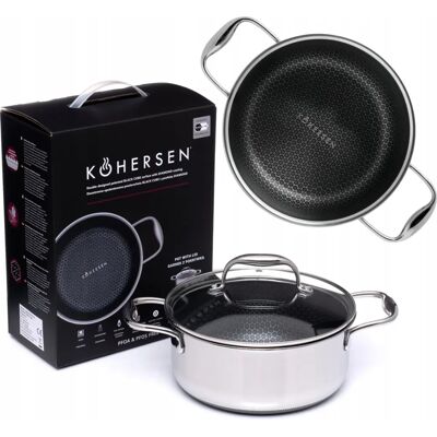 Olla Black Cube Kohersen 20 cm con tapa Olla Black Cube Kohersen 20 cm con tapa