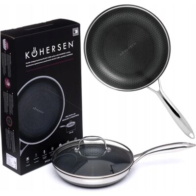 Sartén Kohersen Plata Acero Inoxidable Aluminio - 24cm Sartén Kohersen Plata Acero Inoxidable Aluminio - 24cm