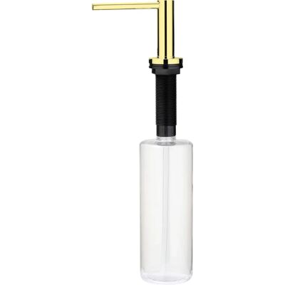 Dispensador de jabón líquido dorado Pollini Acqua Design - Accesorio para fregadero Dispensador de jabón líquido dorado Pollini Acqua Design - Accesorio para fregadero
