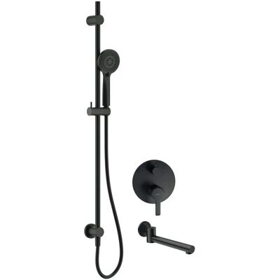 Deante Verdecktes Duschset mit Badewannenarmatur - Modern 2-Wege-Mischer, Regenduschkopf Deante Verdecktes Duschset mit Badewannenarmatur - Modern 2-Wege-Mischer, Regenduschkopf