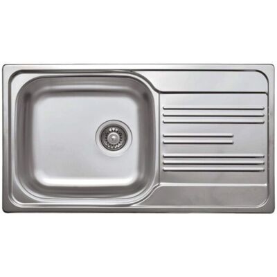 Deante Modelo XYLO ZEX 0113 Fregadero de acero - 1 cubeta con escurridor Deante Modelo XYLO ZEX 0113 Fregadero de acero - 1 cubeta con escurridor