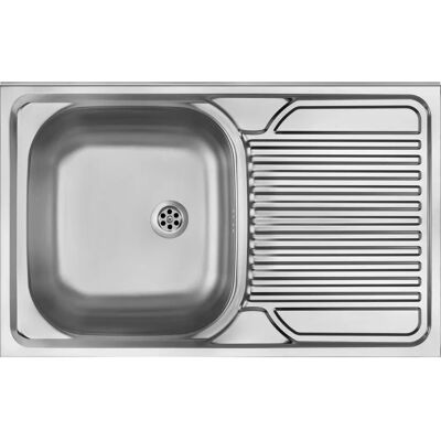 Lavello in acciaio inox Deante Tango ZM5 011P con scolapiatti a destra Lavello in acciaio inox Deante Tango ZM5 011P con scolapiatti a destra