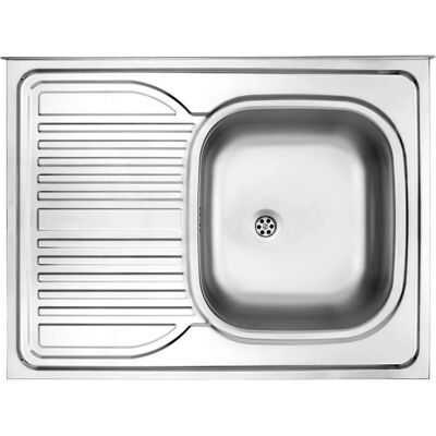 Deante Edelstahlspüle 80x60cm Linksseitig Satiniert - Küchenspüle Deante Edelstahlspüle 80x60cm Linksseitig Satiniert - Küchenspüle