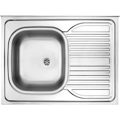 Lavello in Acciaio Inox Deante - 1 Ciotola, Scarico a Destra Lavello in Acciaio Inox Deante - 1 Ciotola, Scarico a Destra