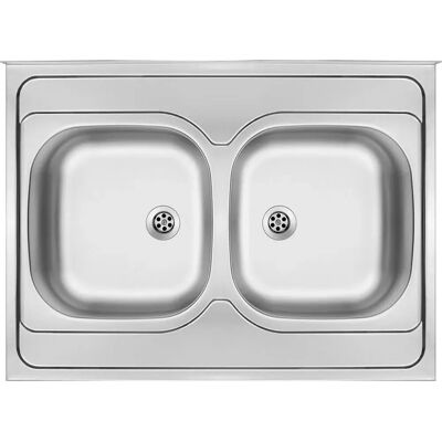 Deante 2-Becken Edelstahlspüle - Überbau Deante 2-Becken Edelstahlspüle - Überbau