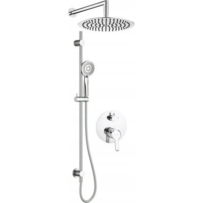 Set doccia incasso con binario - con soffione Set doccia incasso con binario - con soffione
