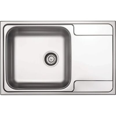 Fregadero de acero de 1 cubeta con escurridor Fregadero de acero de 1 cubeta con escurridor