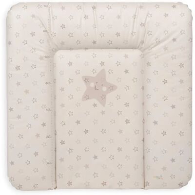 Ceba Baby - Garnissage doux - Étoiles beiges - 70x75 cm - Tapis à langer - Publicité Ceba Baby - Garnissage doux - Étoiles beiges - 70x75 cm - Tapis à langer - Publicité