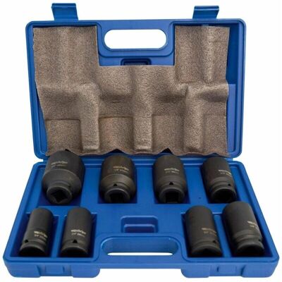 Adler Impact Steckschlüssel - 3/4 Zoll Set mit 8 Stück Adler Impact Steckschlüssel - 3/4 Zoll Set mit 8 Stück