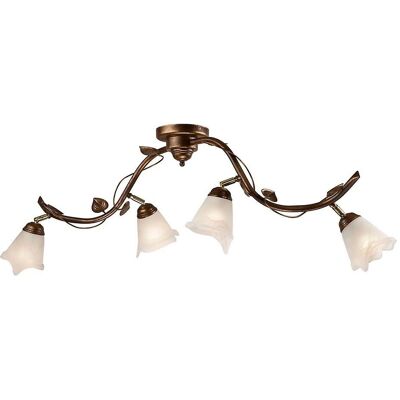 Lamkur Lighting Bluszcz - Multi-Arm Semi Flush Ceiling Light - Glass Shades Lamkur Lighting Bluszcz - Multi-Arm Semi Flush Ceiling Light - Glass Shades