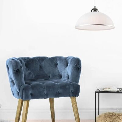 Lamkur - Mel 15514 - 1x60W E27 - Weiß/Silber - Hängeleuchte Lamkur - Mel 15514 - 1x60W E27 - Weiß/Silber - Hängeleuchte