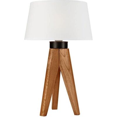 Lamkur Aida Rustikale Eiche Stoff Tischlampe Lamkur Aida Rustikale Eiche Stoff Tischlampe