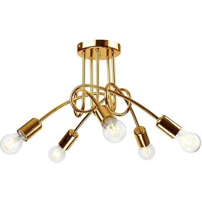 Lamkur Lighting Camilla Multi Arme Deckenleuchte Gold - Deckenleuchte Lamkur Lighting Camilla Multi Arme Deckenleuchte Gold - Deckenleuchte