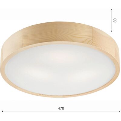 Lamkur Pin Ciel de Plafond Ronde - Luminaires de Plafond - Publicité Lamkur Pin Ciel de Plafond Ronde - Luminaires de Plafond - Publicité