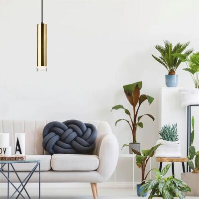 Lamkur Lighting - Lamkur Diego Lámparas de Techo Colgantes Finas Doradas, 1x E27 Lamkur Lighting - Lamkur Diego Lámparas de Techo Colgantes Finas Doradas, 1x E27