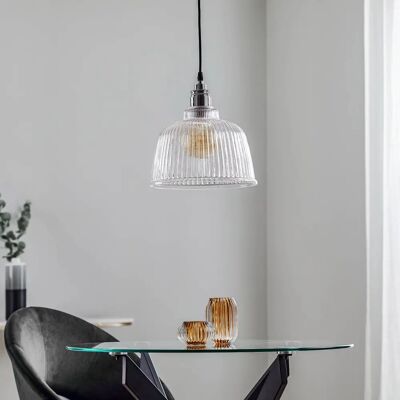 Lamkur Asta 41919 Hanglamp - E27, 60W, Chroom/Zwart Lamkur Asta 41919 Hanglamp - E27, 60W, Chroom/Zwart