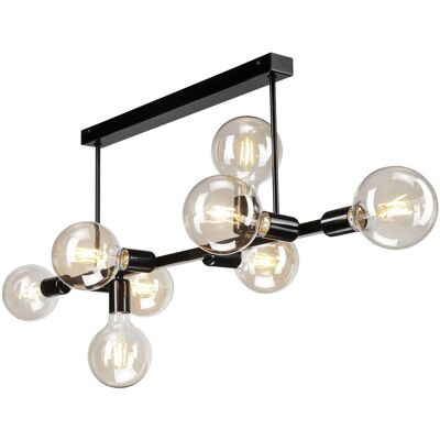 Lamkur Astrid 42879 Lampa sufitowa - Nowoczesna Czarna 8 Źródeł Światła Lamkur Astrid 42879 Lampa sufitowa - Nowoczesna Czarna 8 Źródeł Światła