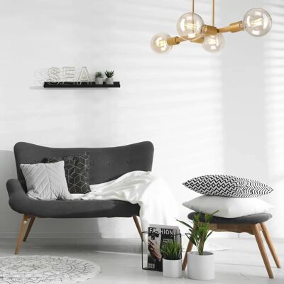 Lamkur Astrid 43425 Gold 4-flammige Deckenlampe - Deckenleuchte Lamkur Astrid 43425 Gold 4-flammige Deckenlampe - Deckenleuchte