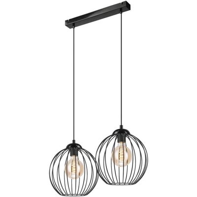 Lamkur ZOYA LM-2.162 Schwarze 2-Punkt Pendelleuchte Lamkur ZOYA LM-2.162 Schwarze 2-Punkt Pendelleuchte