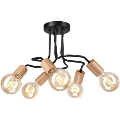 Lamkur Deckenlampe with Oak/Black - Ceiling Light Lamkur Deckenlampe with Oak/Black - Ceiling Light