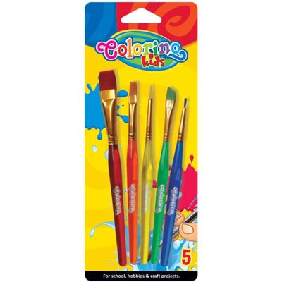 COLORINO Akryylimaalauksen sivellinsetti - 5 Kappaleet COLORINO Akryylimaalauksen sivellinsetti - 5 Kappaleet