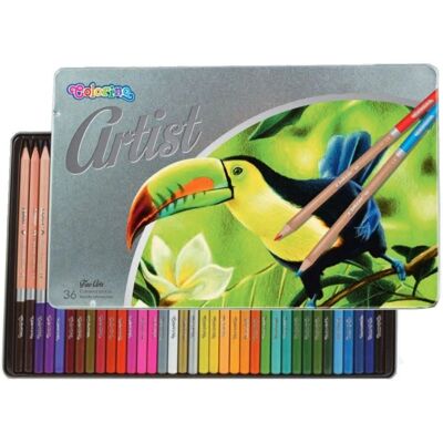 Colorino Artist 36 Värit Pencil Set - Metallilaatikko Colorino Artist 36 Värit Pencil Set - Metallilaatikko