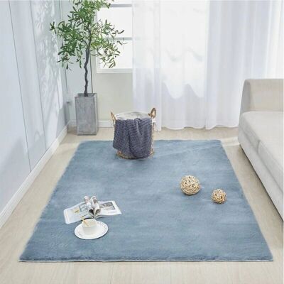 Strado Kaninchen-Teppich Silber 80x150cm Strado Kaninchen-Teppich Silber 80x150cm