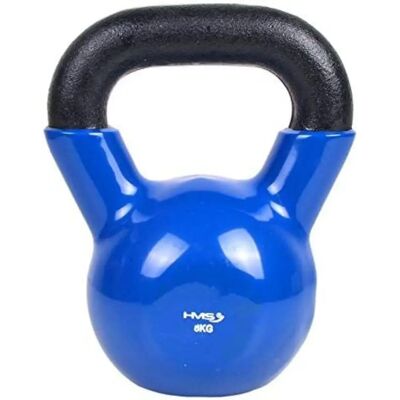 HMS KNV32 - Niebieski, kettlebell z żeliwa pokryty winylem, 8kg - Sprzęt do ćwiczeń HMS KNV32 - Niebieski, kettlebell z żeliwa pokryty winylem, 8kg - Sprzęt do ćwiczeń