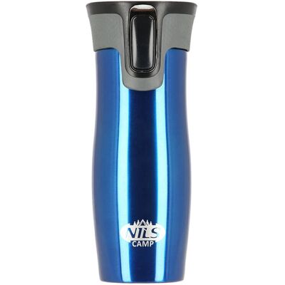 Nils Blaue Vakuumflasche NCC03 - Thermo Becher, 420ml Nils Blaue Vakuumflasche NCC03 - Thermo Becher, 420ml