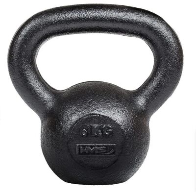 HMS KZG6 6kg Gusseisen Kettlebell - Schwarz - Fitnessgerät HMS KZG6 6kg Gusseisen Kettlebell - Schwarz - Fitnessgerät