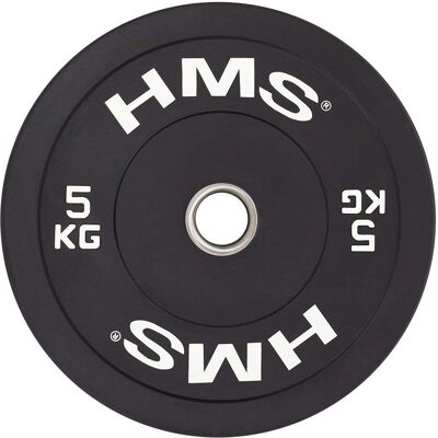 Płyta olimpijska HMS BBR05 - Czarna 5kg Płyta olimpijska HMS BBR05 - Czarna 5kg