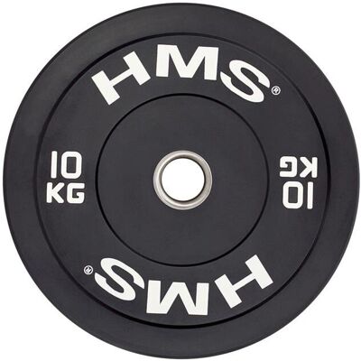 HMS BBR10 Olympische Gummierter Gewichtsscheibe - 10kg HMS BBR10 Olympische Gummierter Gewichtsscheibe - 10kg